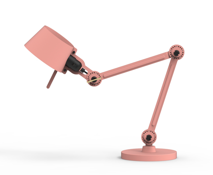 Bureaulamp Bolt 2 arms daybreak rose klein
