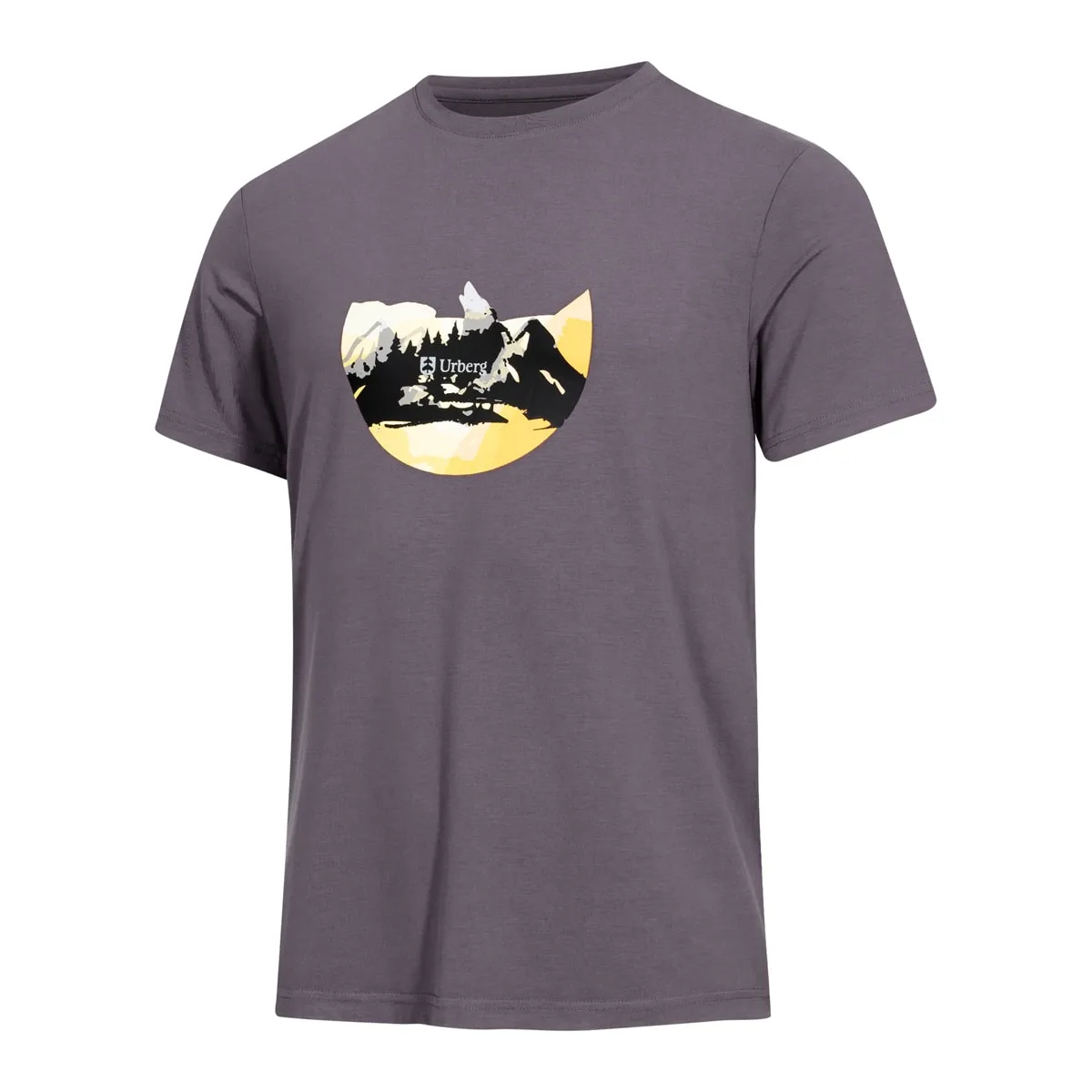 Urberg Men's Printed Tree Tee Plum Kitten/mountain