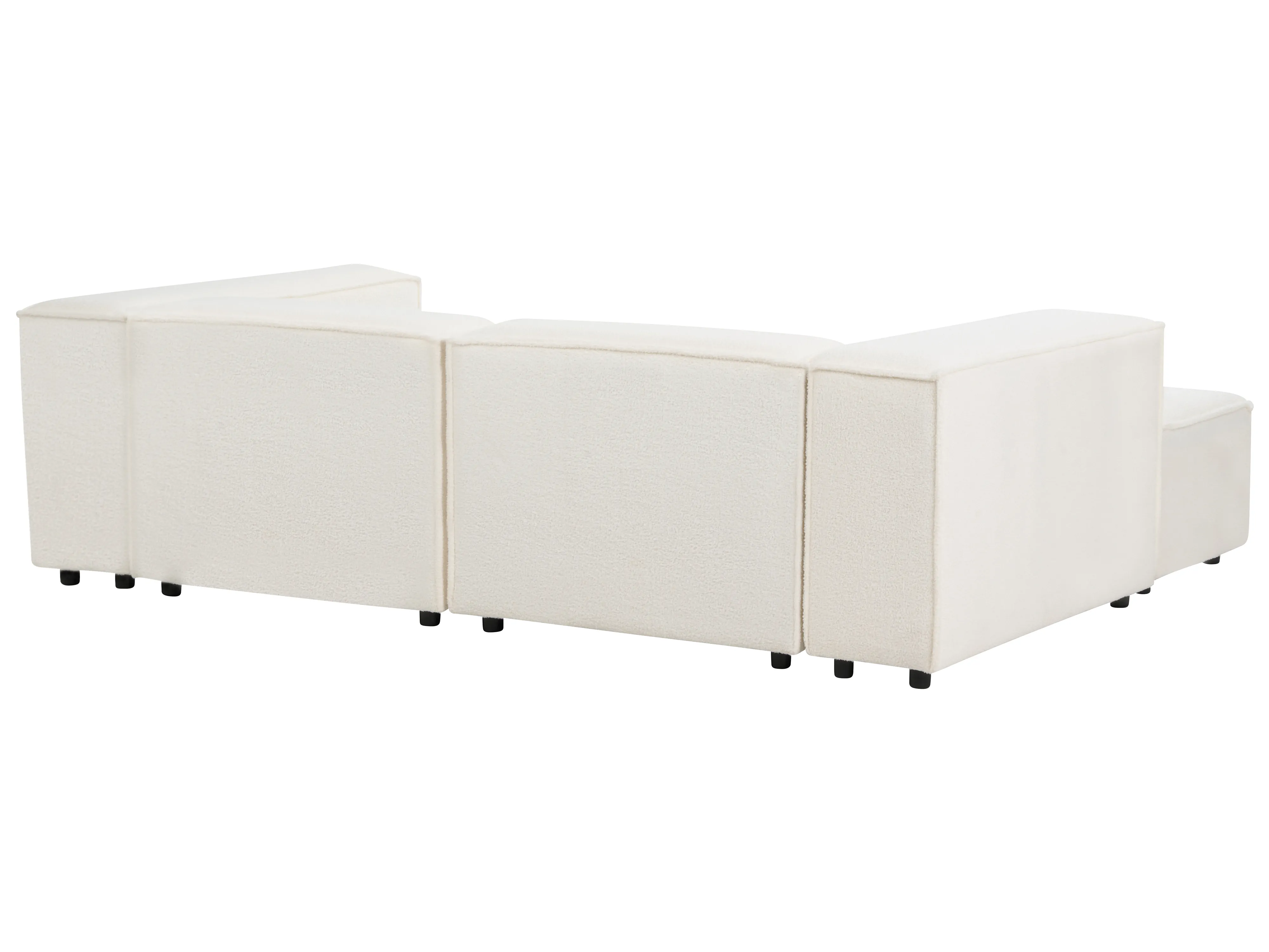 Modulaire bank 2-zits APRICA Bouclé Gebroken wit