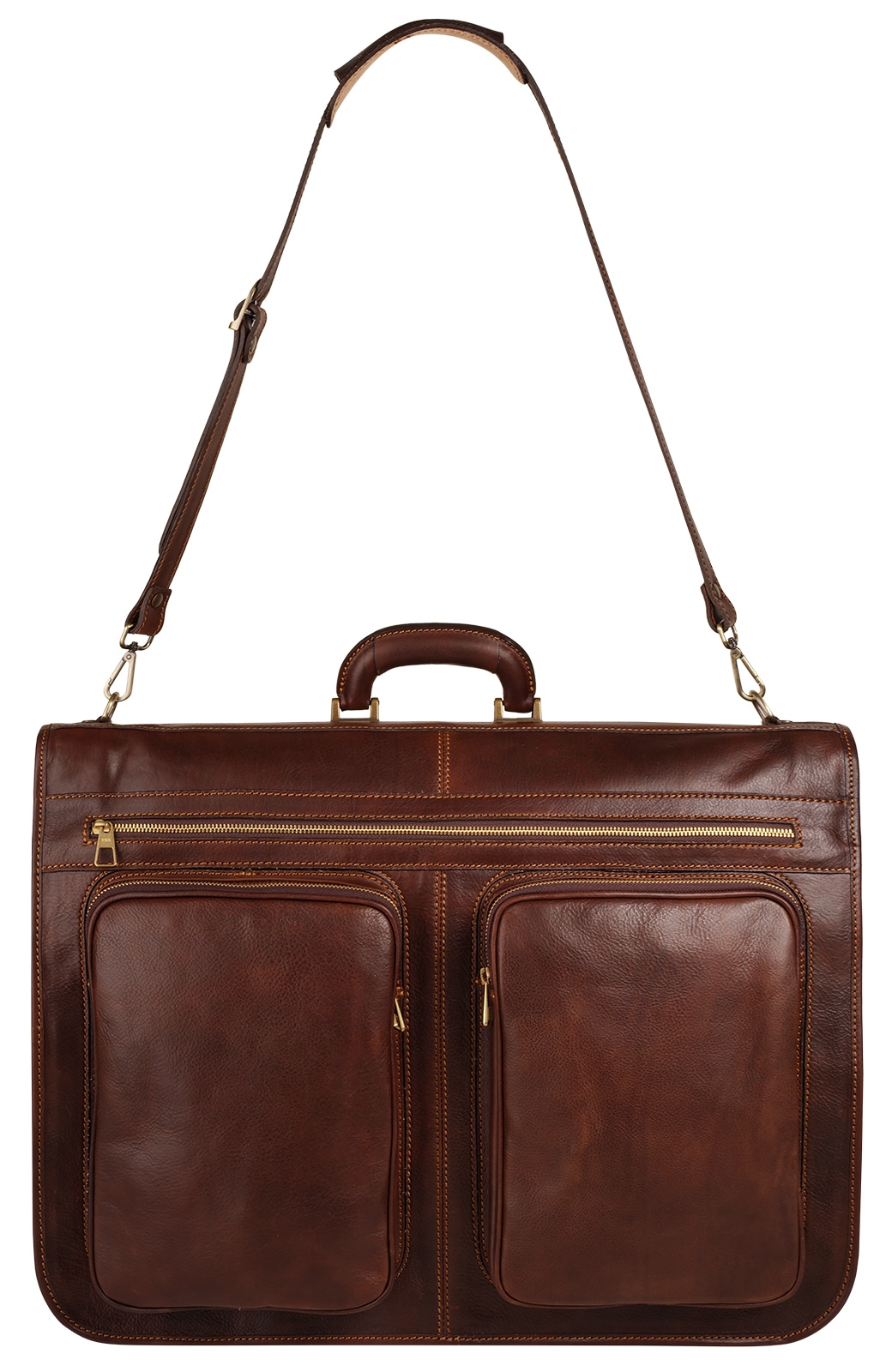 Piké Reisetasche echt Leder, Made in Italy