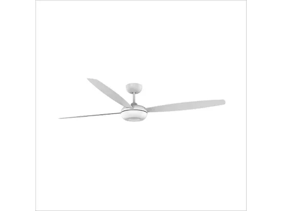 LEDS C4 Ventilateur du Plafond Kudari Blanc Bois Blond Blanc
