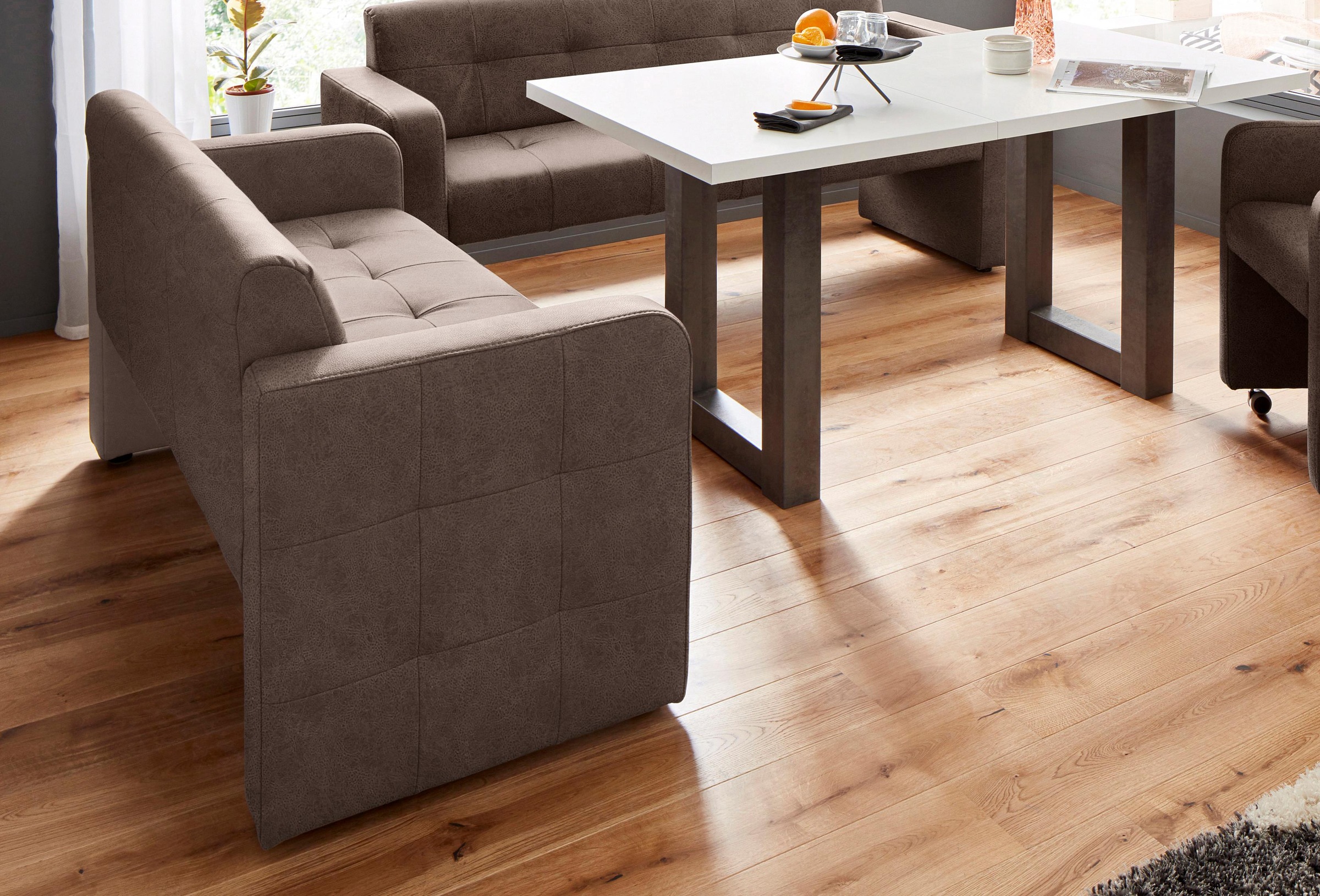 exxpo - sofa fashion Polsterbank »Barista Küchensofa, Sitzhöhe 49cm, kompakte Stellmasse« Frei im Raum stellbar