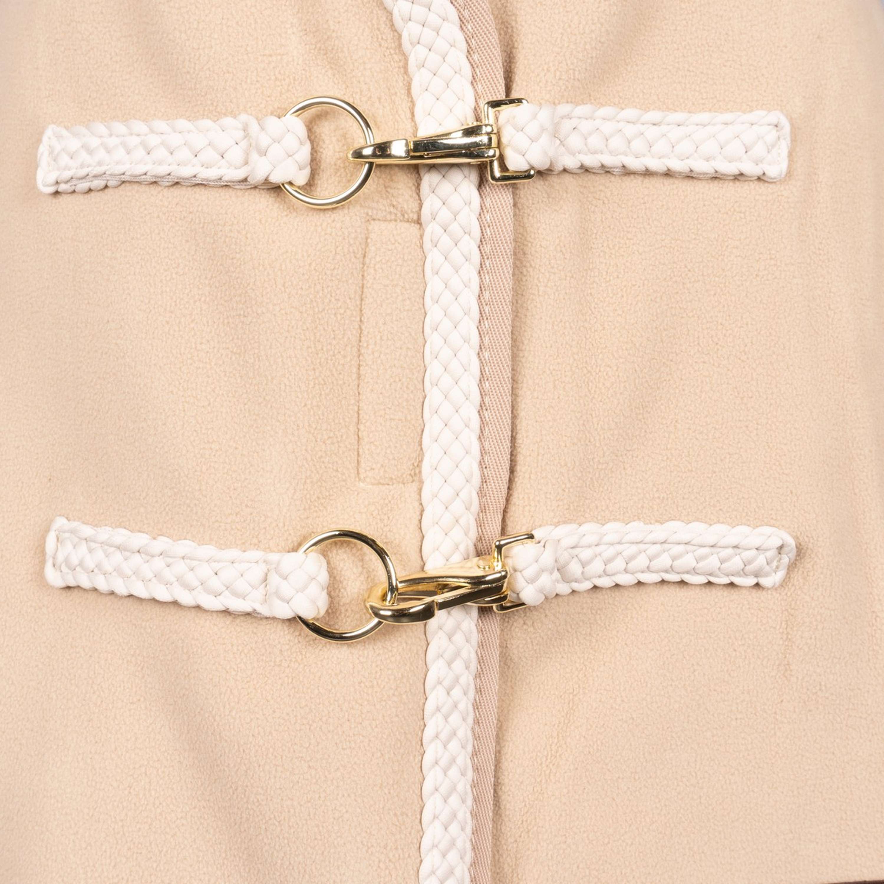Kentucky Fleecedeken Plaited Beige