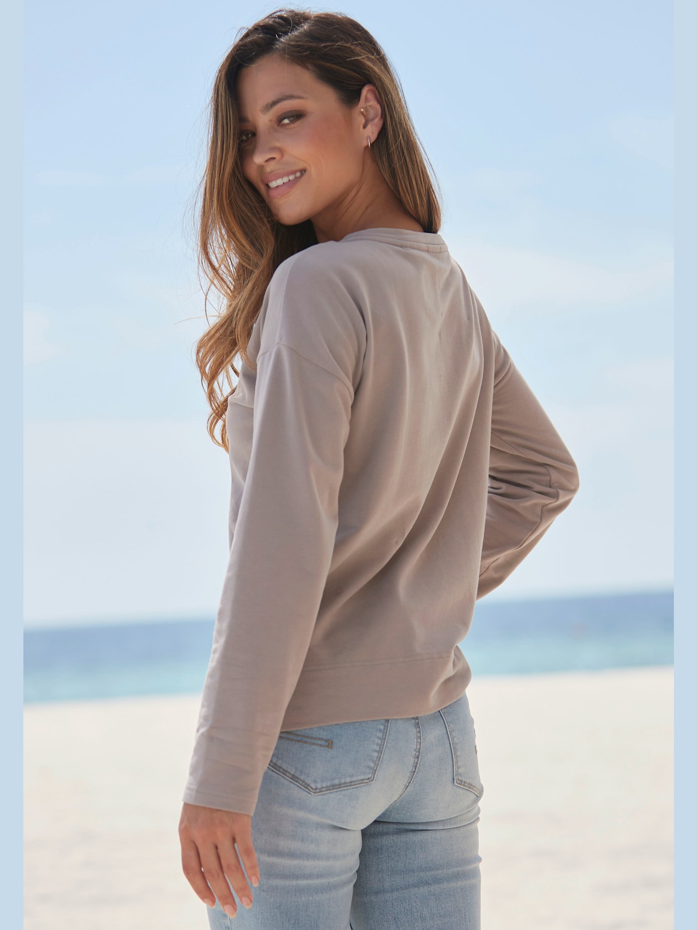 Sweat-shirt encolure ronde