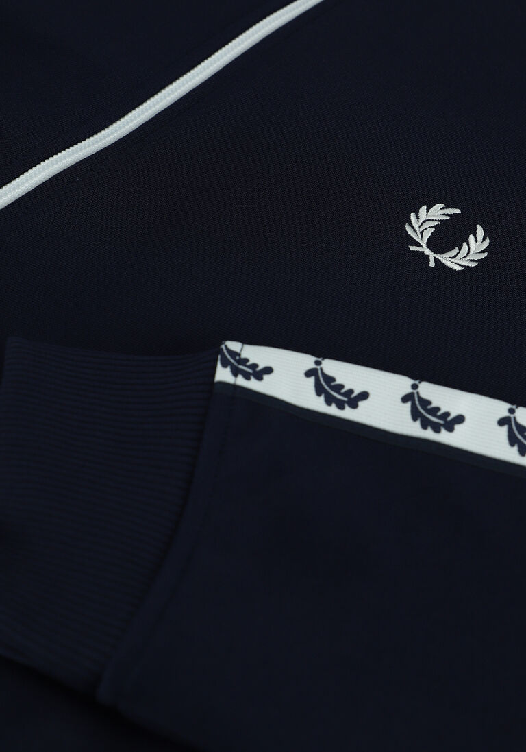 FRED PERRY blauwe fred perry vest taped track jacket
