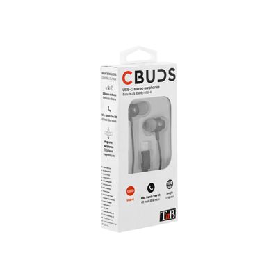 T'nB C-BUDS - Kit main libre - Ecouteurs filaire avec micro - intra-auriculaire - noir