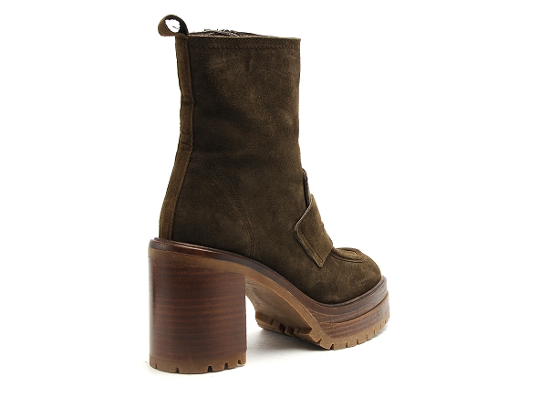 Alpe boots bottine talons femme 2686 kaki