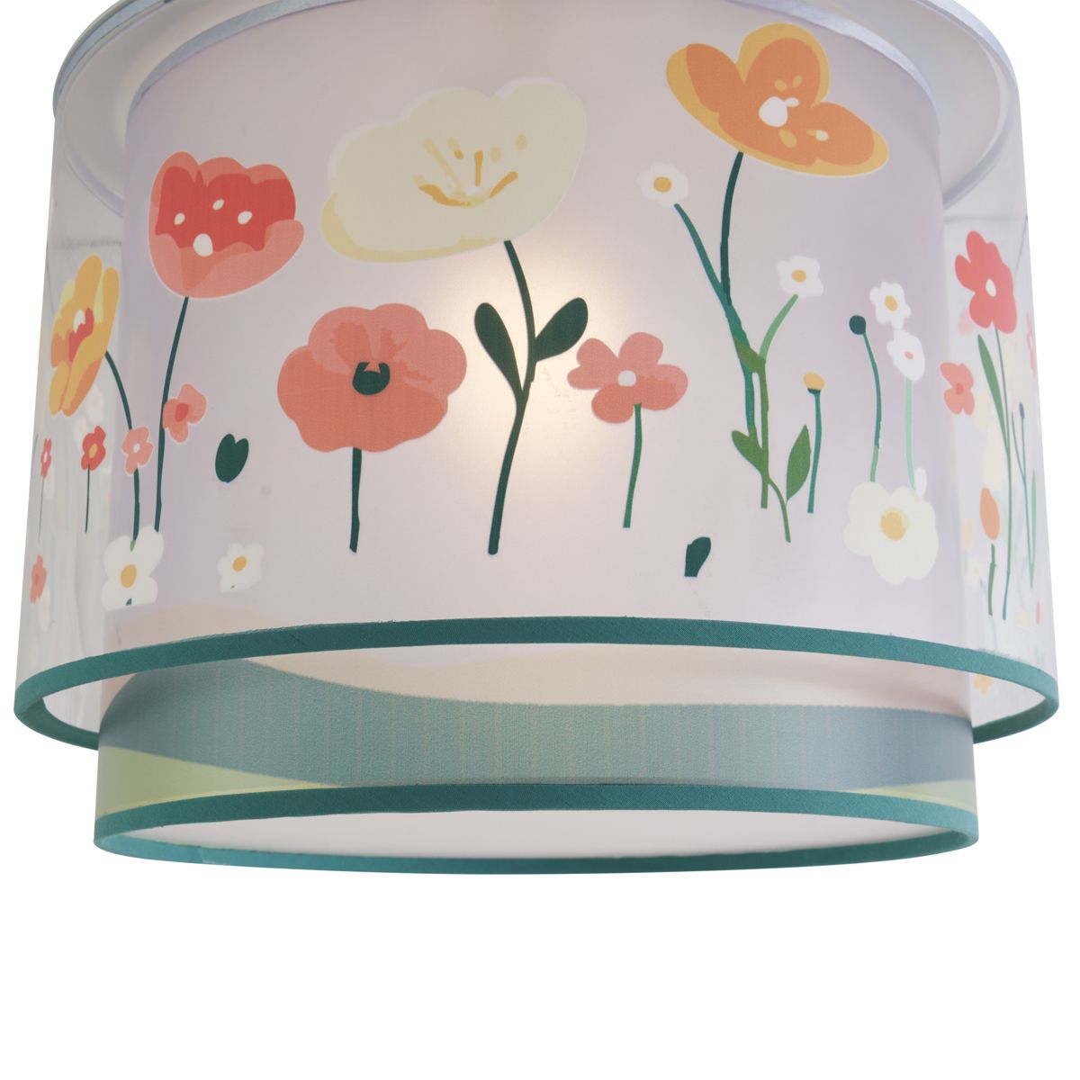 Kinder plafondlamp wit met bloemen - Harrie between Flowers