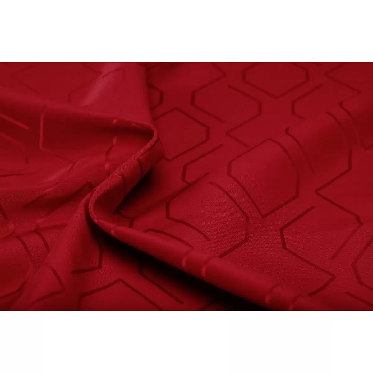 Nachtvorhang Jacquard Rombo Rot