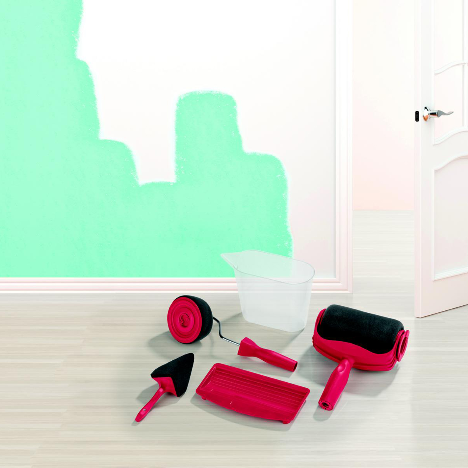 EASYMAXX 5-teiliges Streichset PAINT MAX PRO - rot