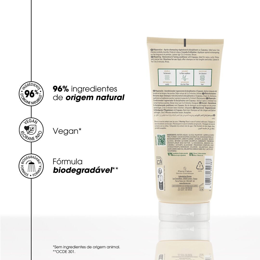 KLORANE  Condicionador Reparador Cupuaçu - 200ml