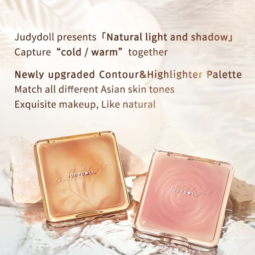 Judydoll - 2 IN 1 Highlighter Contour Palette - 2 kleuren