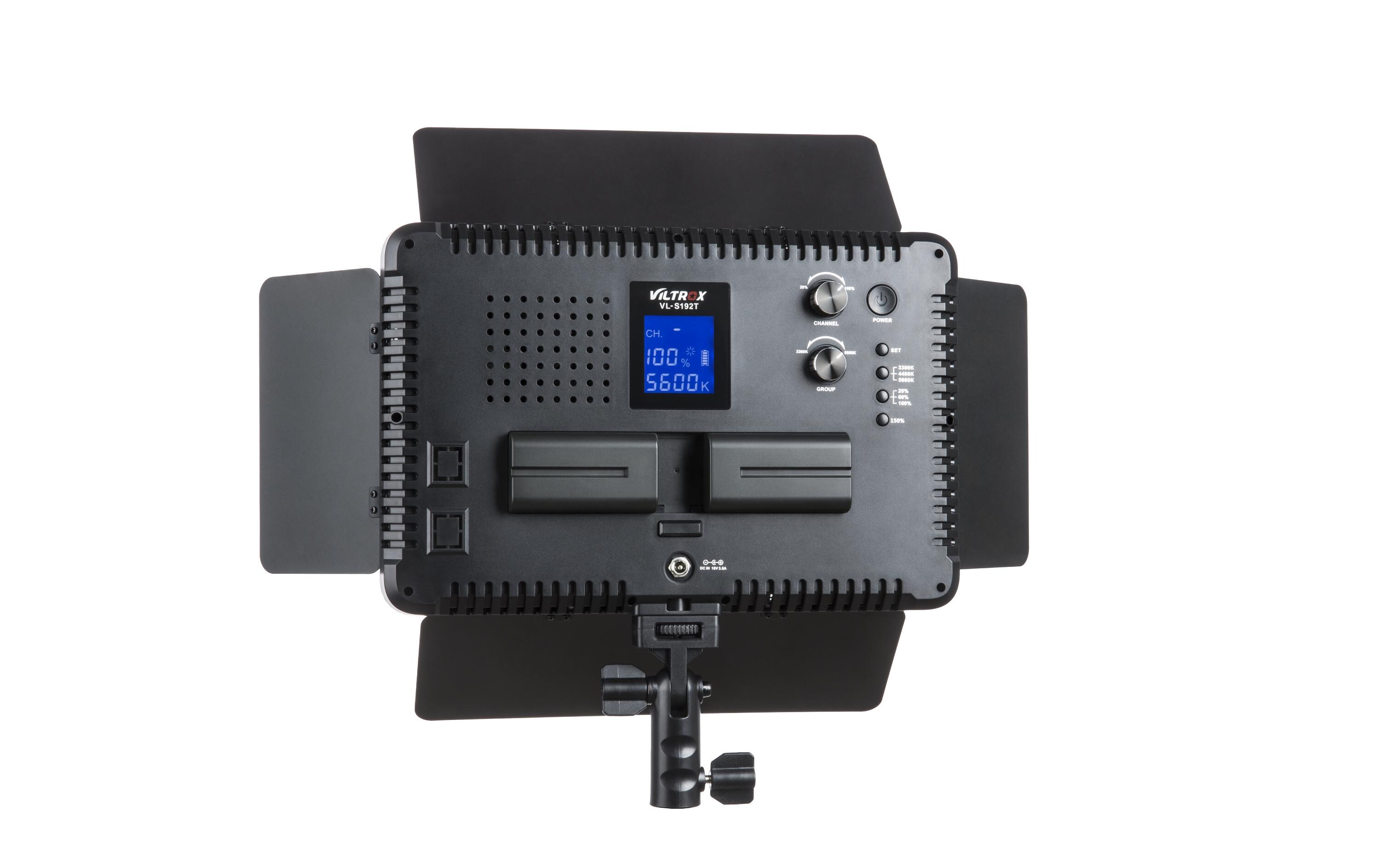 Videoleuchte VL-S192T<br>LED-Leuchte mit LCD-Display