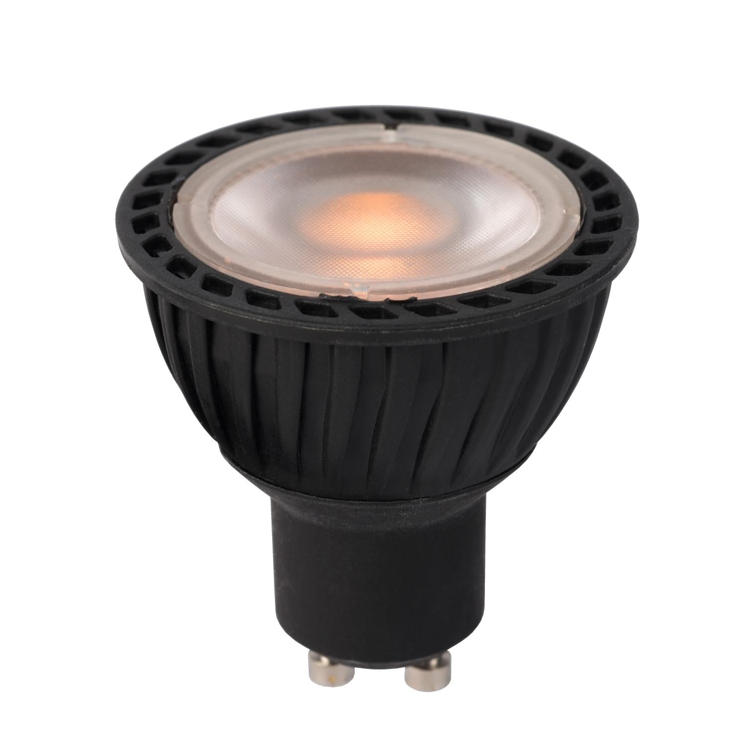 MR16 LED lichtbron GU10 5W 2200K zwart dimbaar 3-step