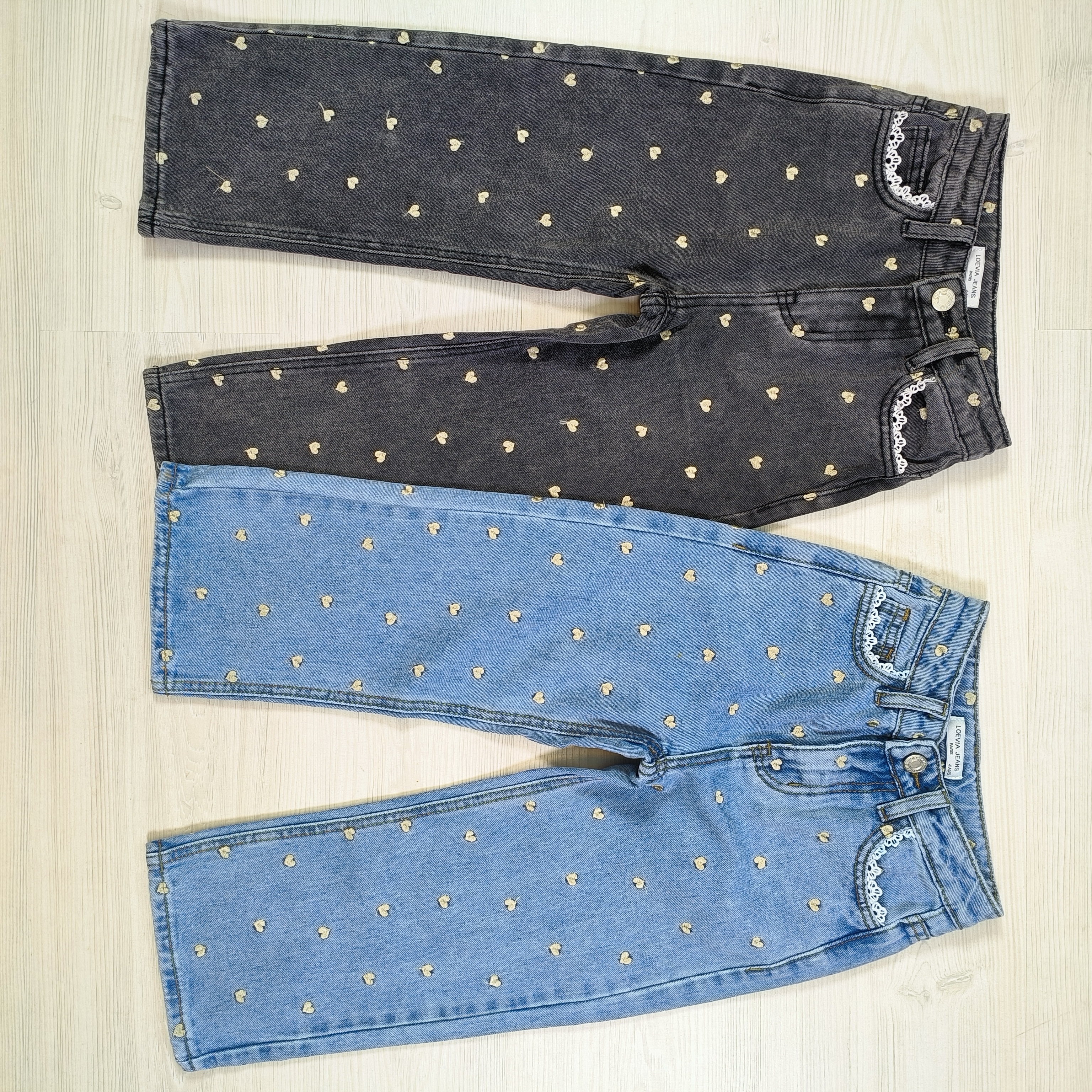 Romantic heart jeans