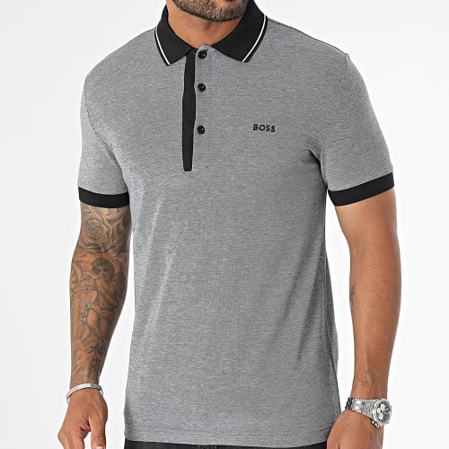 Polo Manches Courtes Slim Paule 4 50469391 Gris