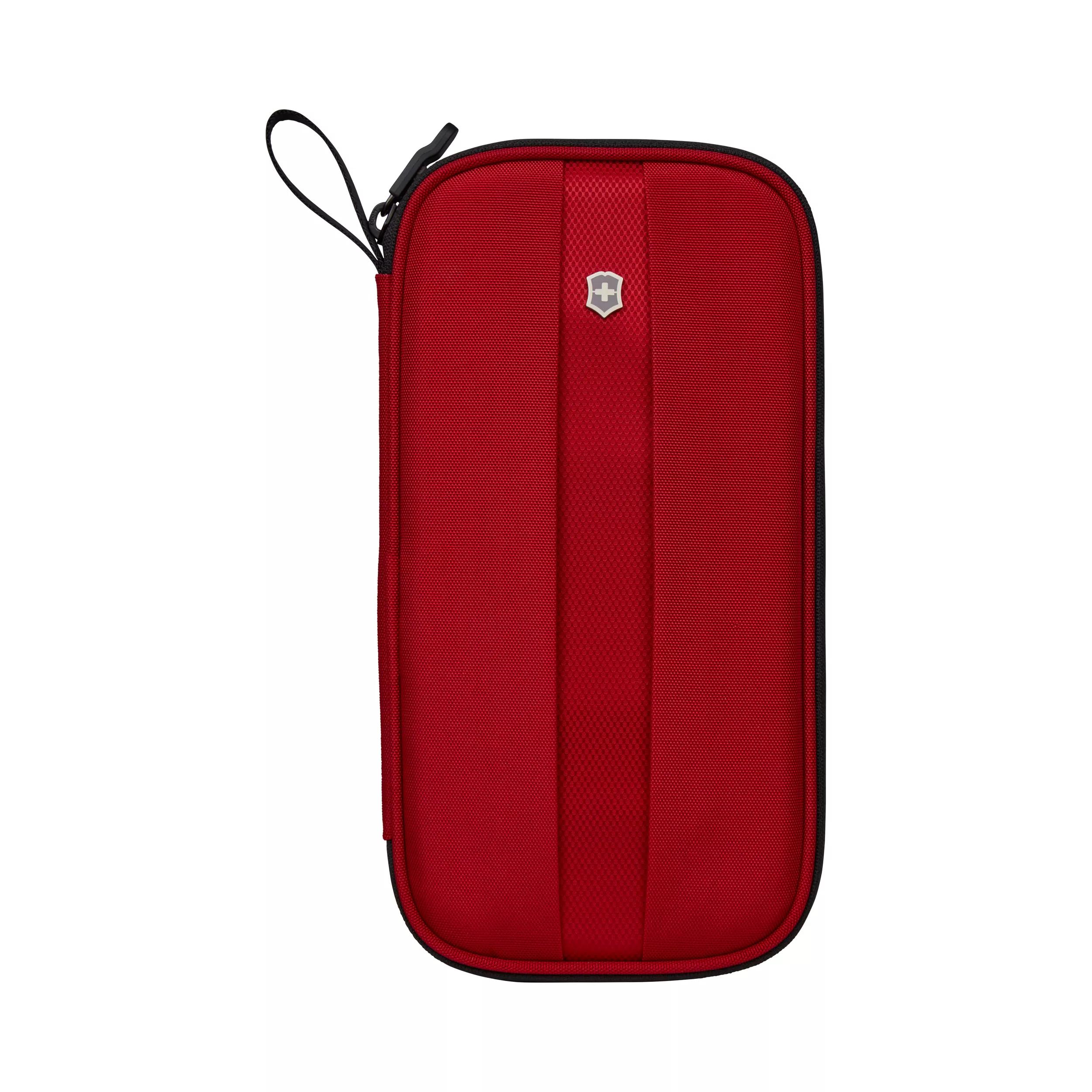 Reisemappe mit RFID-Schutz-rot