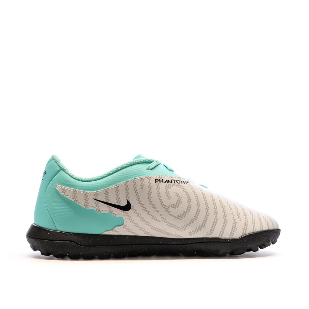 Nike Chaussures de foot Vert/Blanc Junior Nike Phantom GX Club TF GS