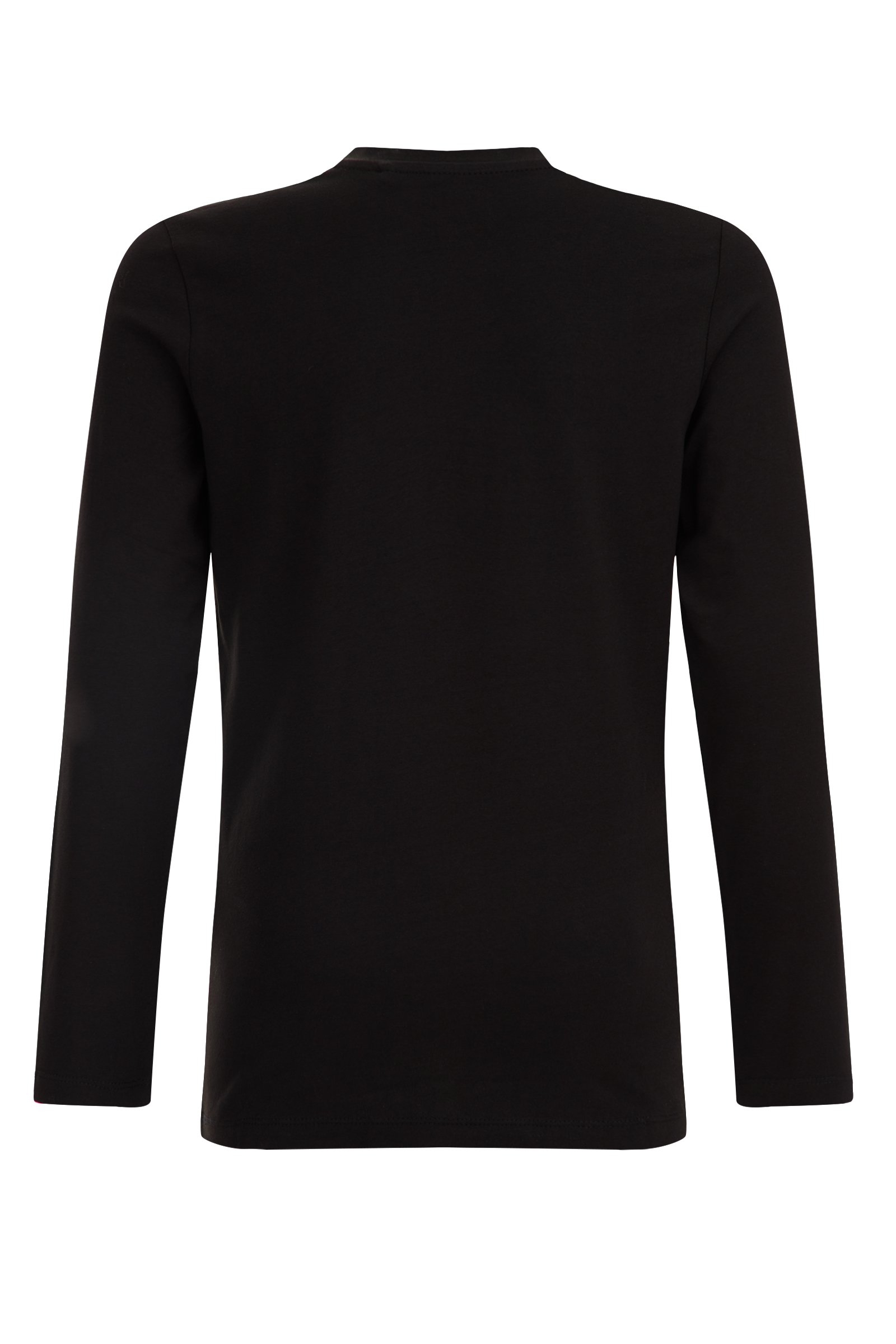 Jongens basic T-shirt met V-hals WE Fashion Zwart