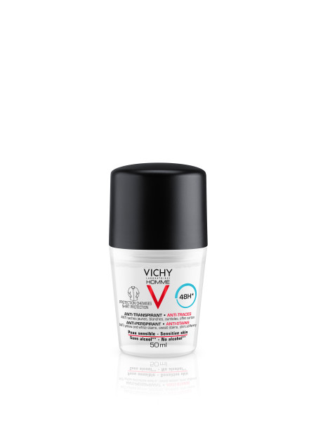 Vichy Homme Deo Anti-Flecken 48h<br>2 × 50 ml, Roll-on, Duo -20%