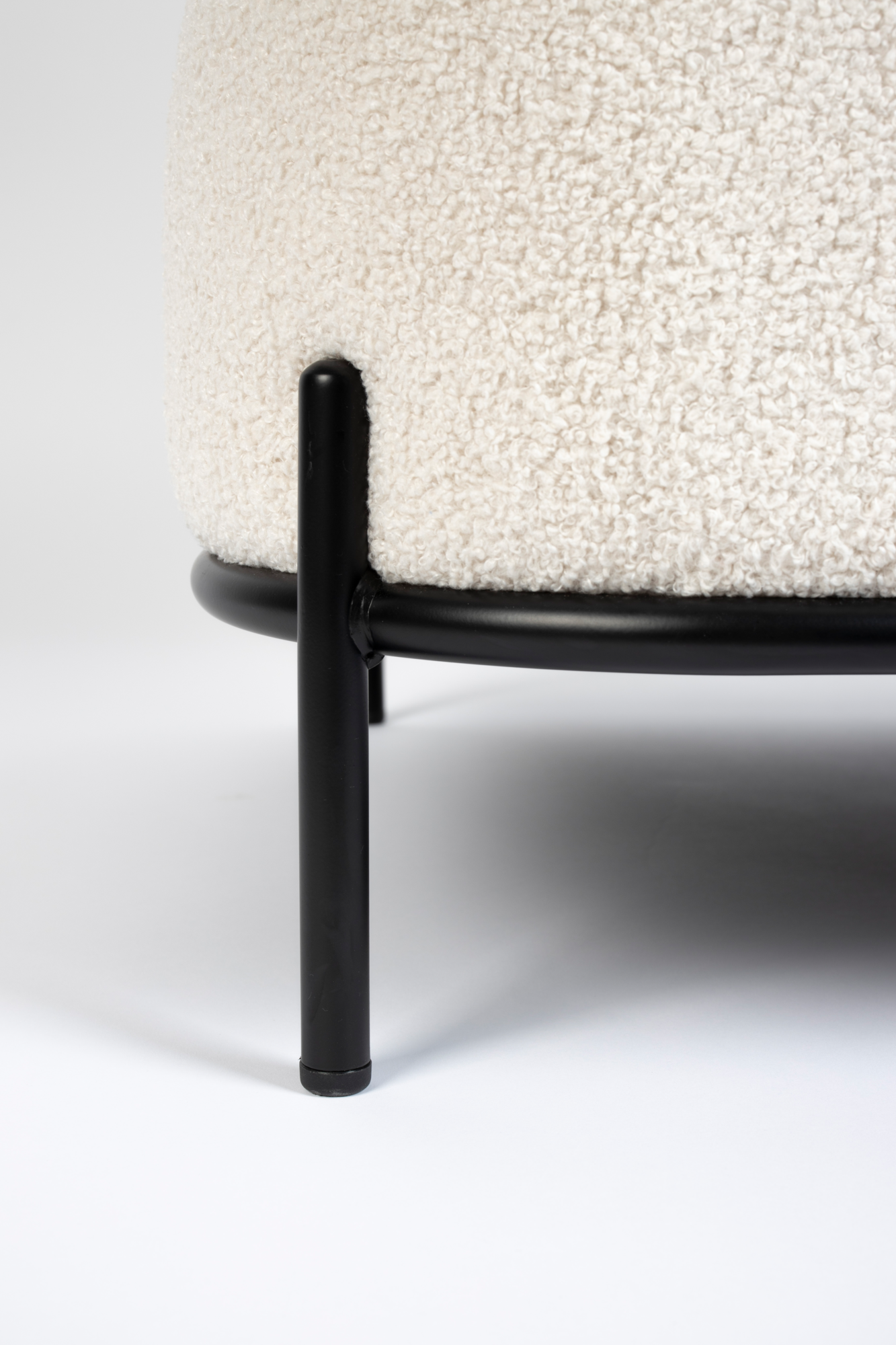 Fauteuil Polly teddy wit