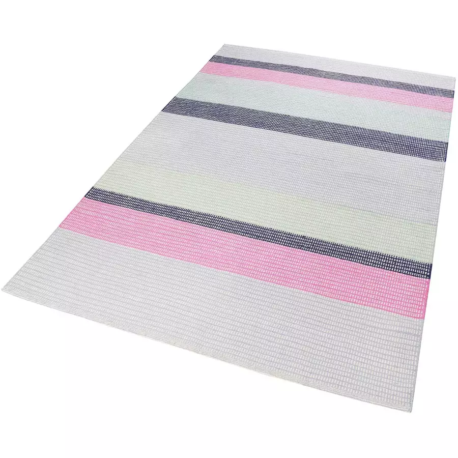 Esprit Kelim Teppich Makon Kelim blau pink