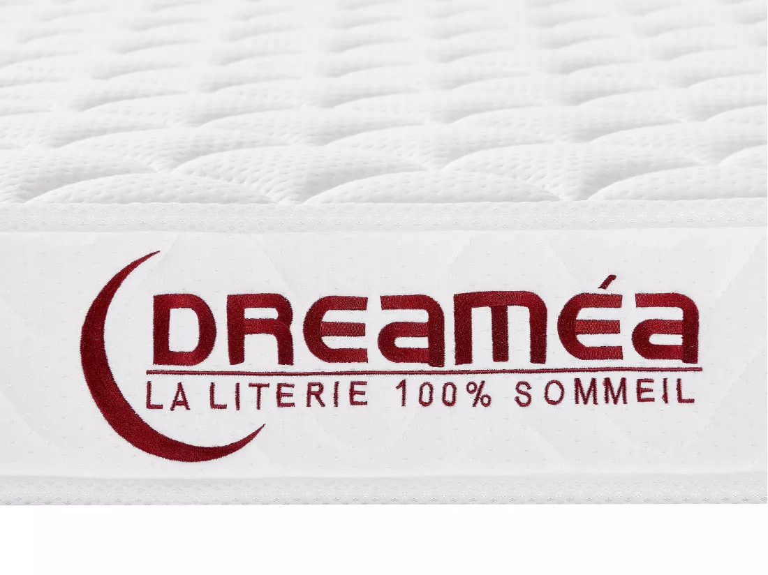 Ensemble 180 x 200 cm sommier coffre blanc + matelas mémoire de forme ép.15cm - PELOPS de YSMÉE