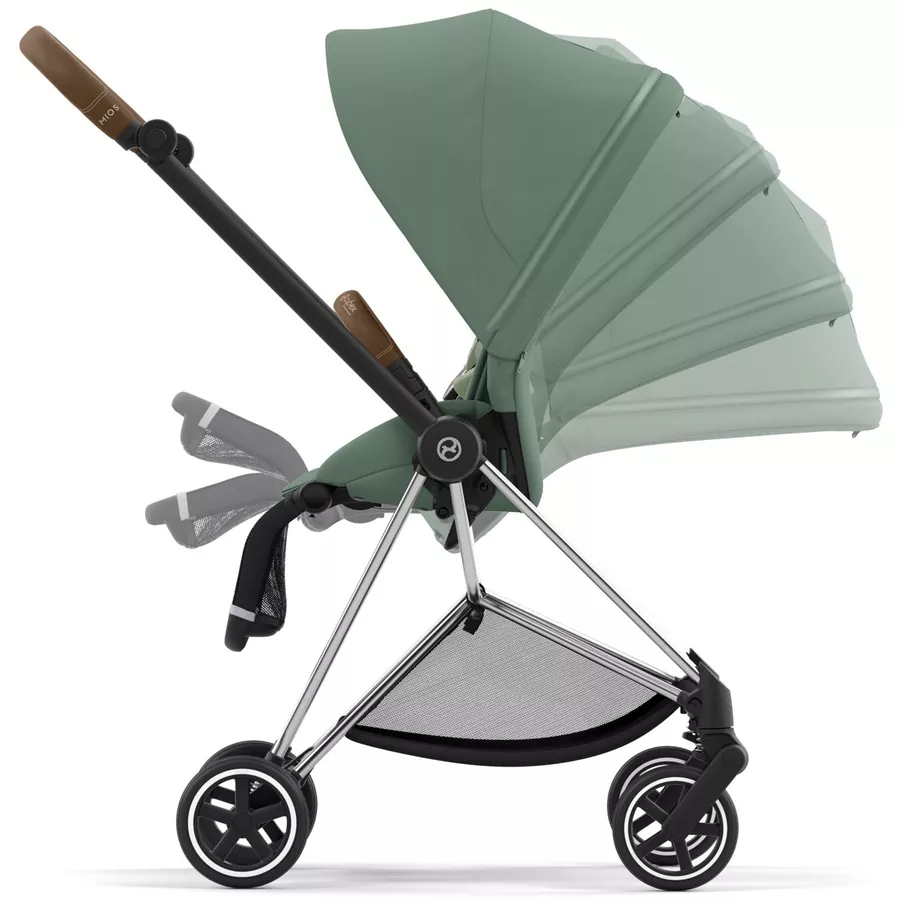 cybex PLATINUM Kombikinderwagen New Mios Chrome Brown Leaf Green