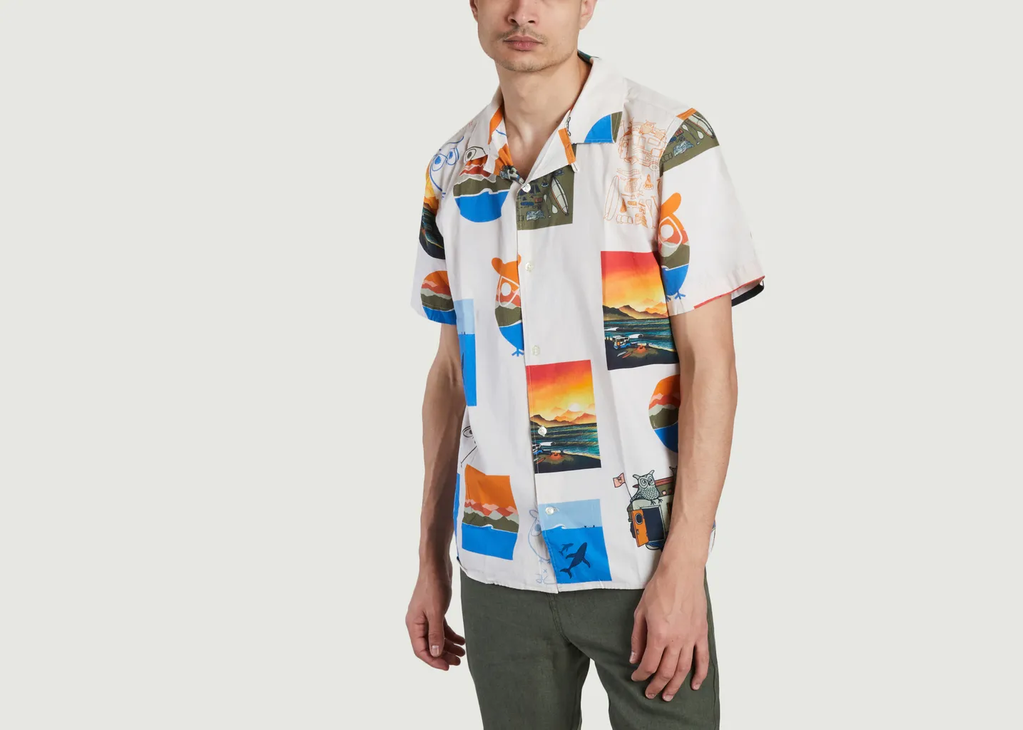 Chemisette imprimé fantaisie boxy fit KCA x Jonas Claesson KCA