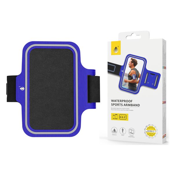 One Plus Bolsa para o Braço Desportiva para Xiaomi Redmi Note Pro Plus 12 5G Impermeável One Plus J0507 Azul - 8434010407238