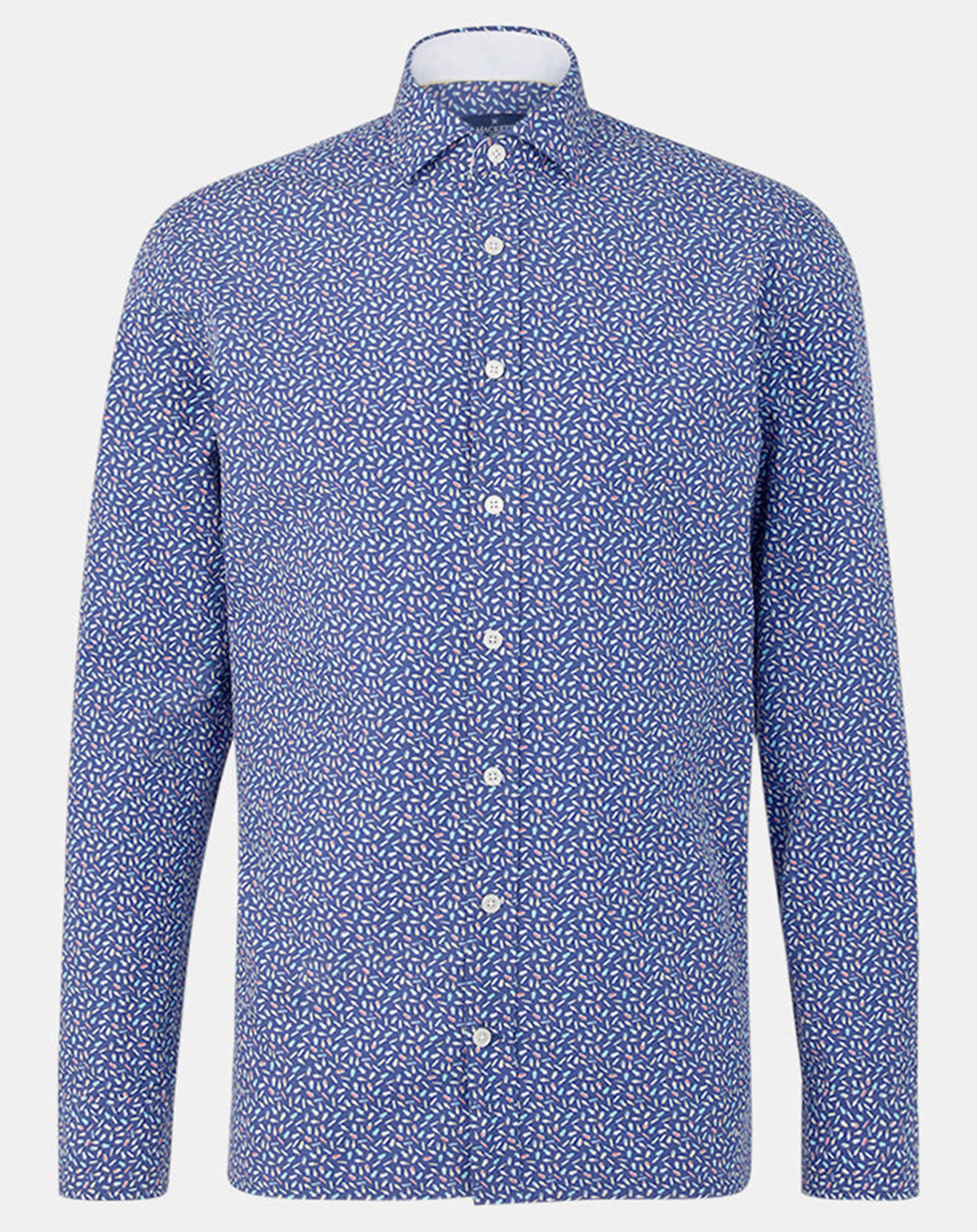 Hackett London Chemise Slim Fit imprimée bleu foncé