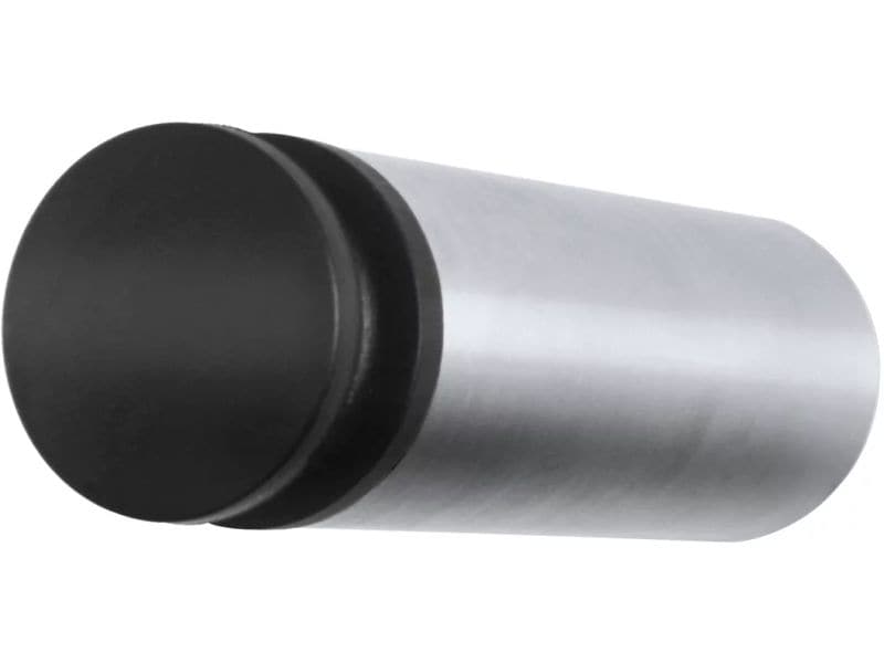 Blomus Türsicherung Entra 8 cm, Schwarz/Silber Wandtürstopper