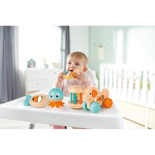 Coffret sensoriel 1er âge Bleu et corail - HAPE
