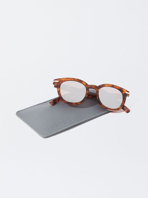 Gafas De Sol Redondas Tortoise - Marrón