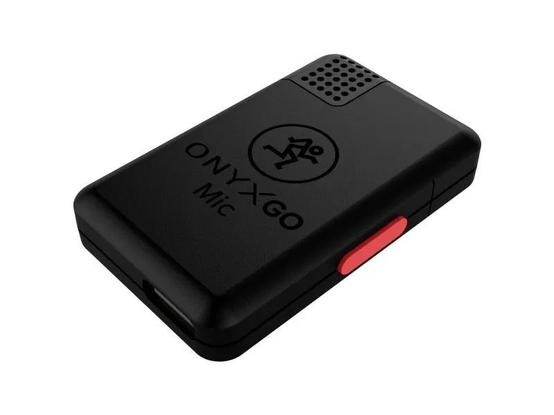 Mackie OnyxGO Mic Clip-on mikrofon Trådløst mikrofonsæt Overførselstype:Bluetooth® Hovedtelefon (3,5 mm jack), Bluetooth® Bluetooth®