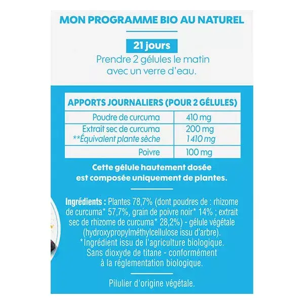Biosens Super Cúrcuma Orgânica 42 cápsulas vegetais