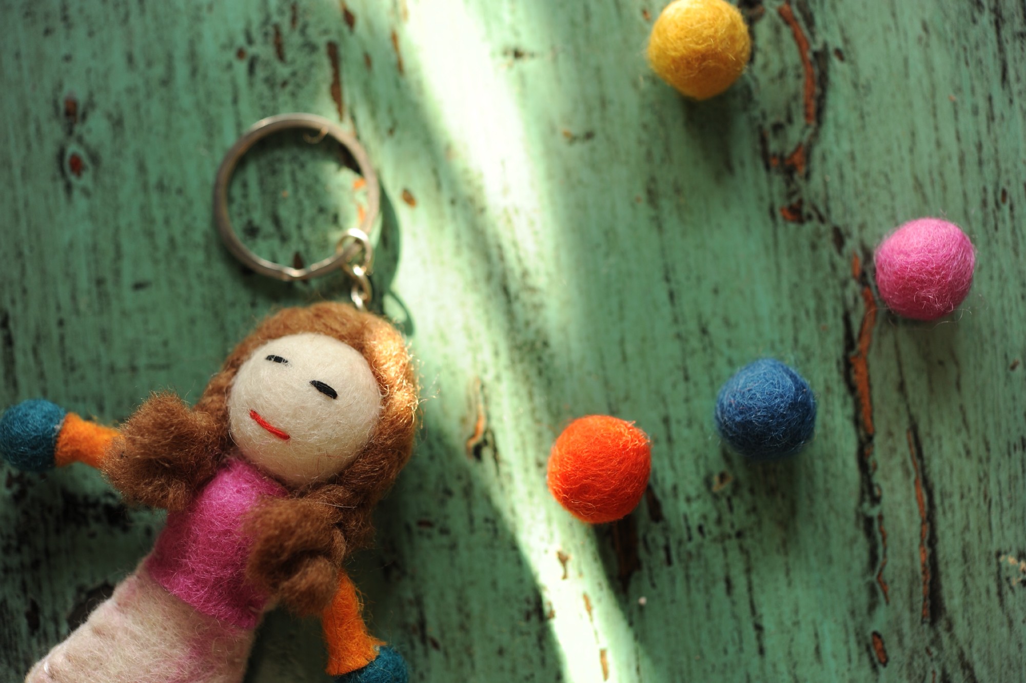 Schlüsselanhänger 'Puppe Bela', aus Filz, multicolor günstig bestellen