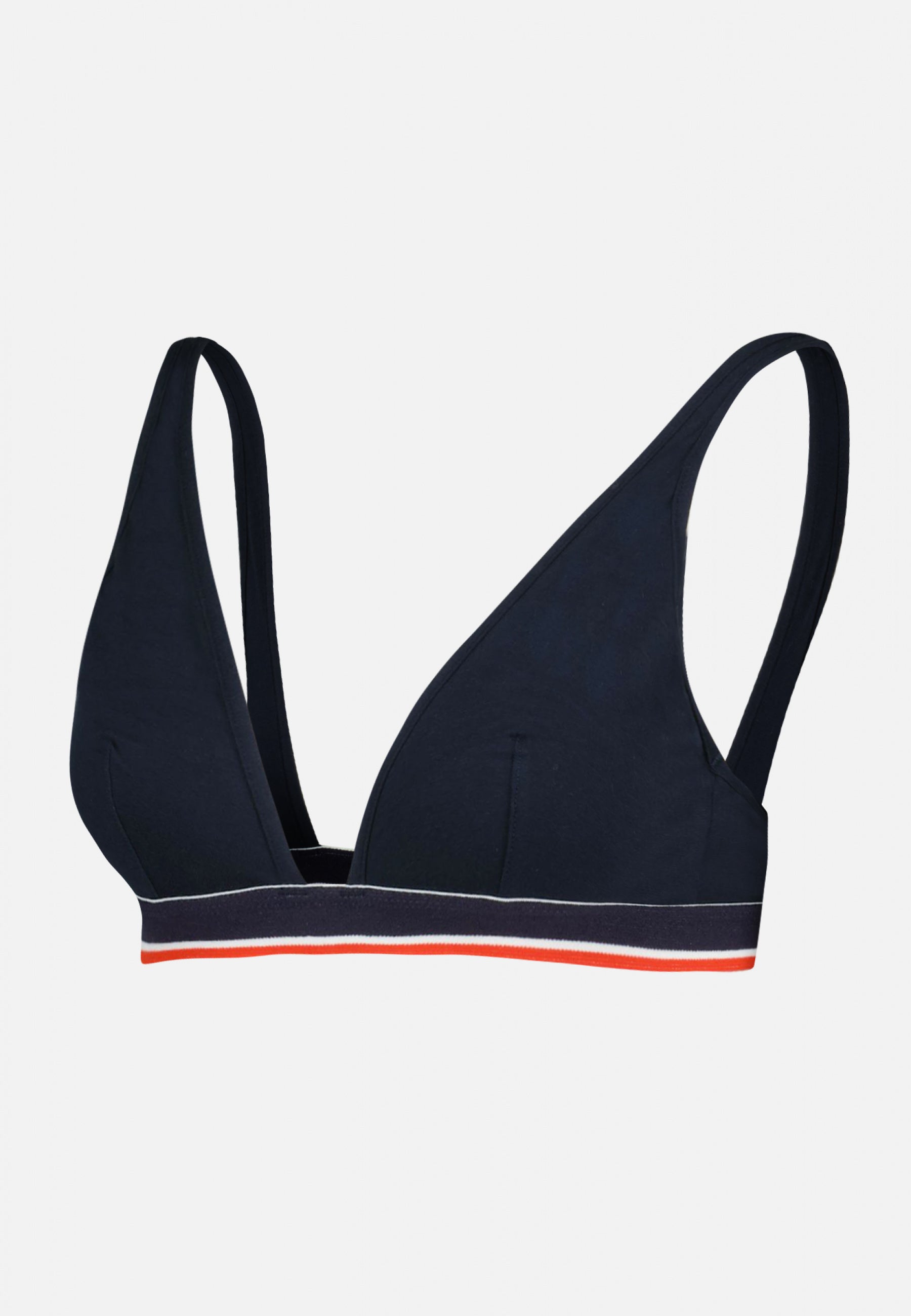 Soutien-gorge foulard en coton-Angèle Marine