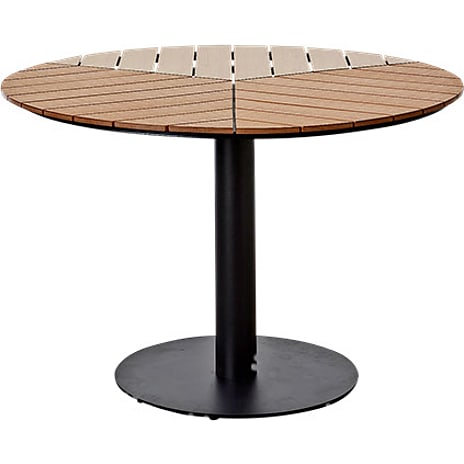 Broke havebord Ø110cm i teaklook