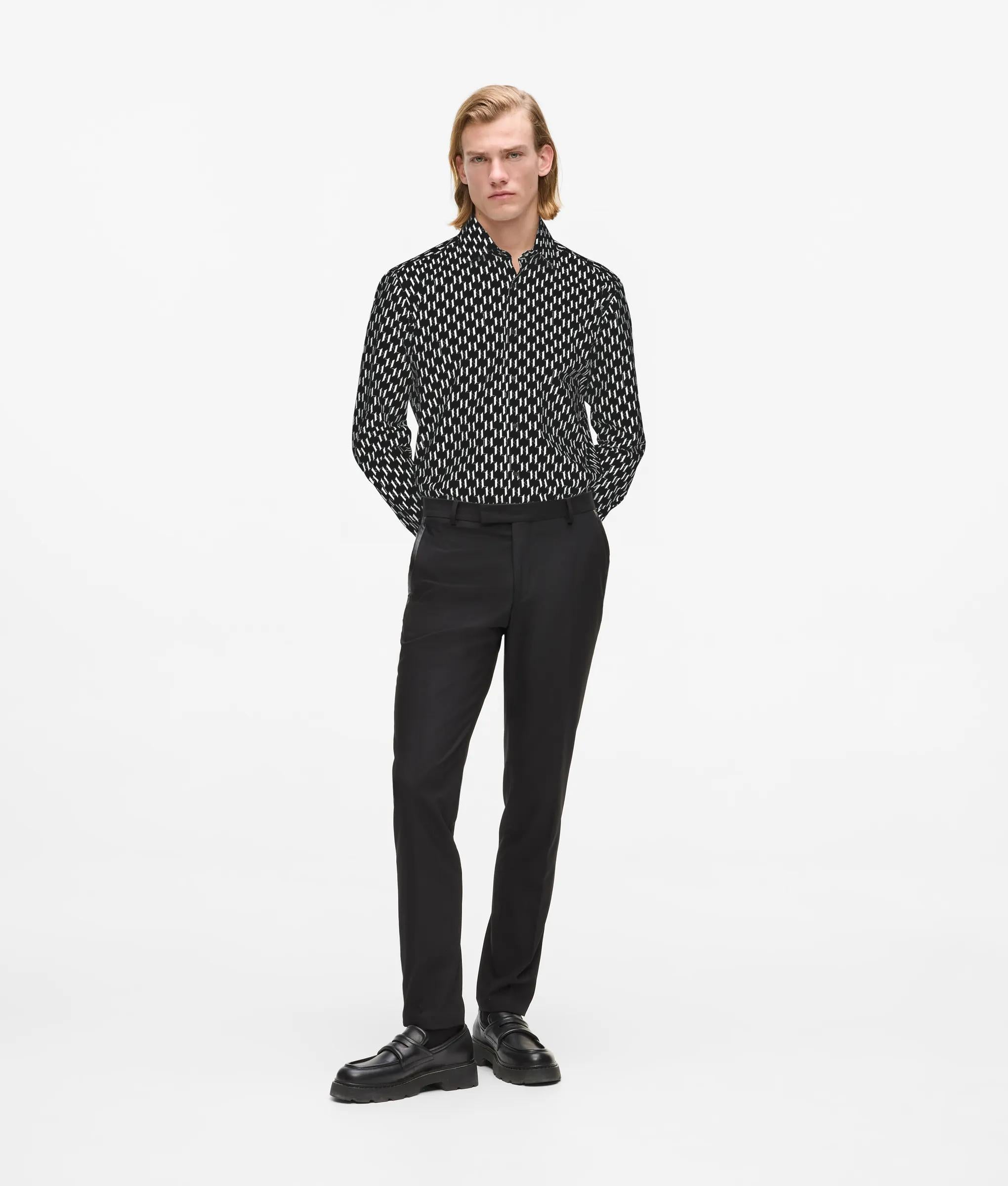 Shirt met Monogram over de hele stof