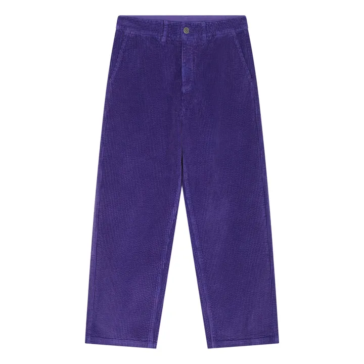 SMALLABLE BASICS Pantalon Femme velours côtelé coton bio | Bleu indigo