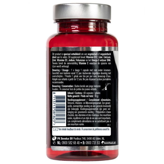 Lucovitaal Aanvulling Voor Vegetariërs (60 capsules)