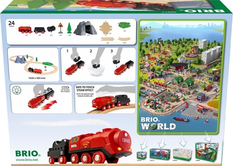 Brio World - Damptog Sæt - 36017