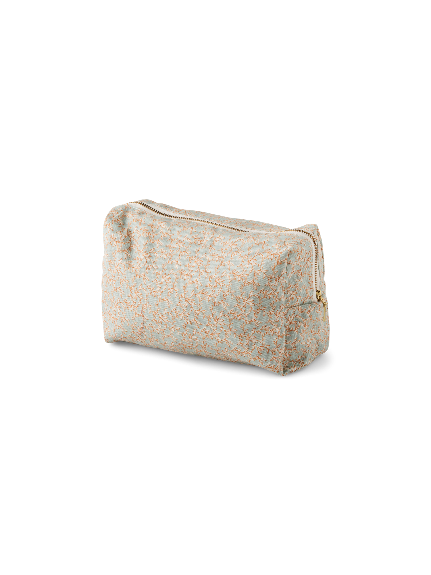 Toilettaske | Bomuld. 16 x 22 x 5,5 cm. | Dusty Green