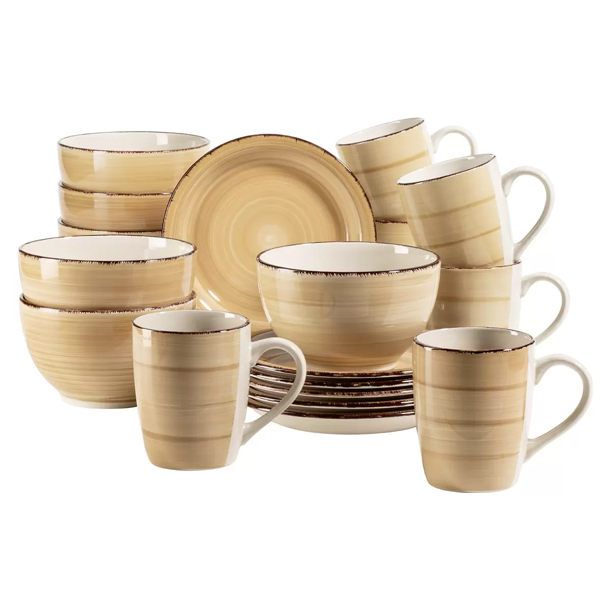 Frühstücksgeschirr 18tlg. LUMACA Beige