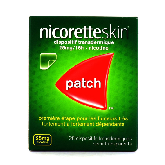 NicoretteSkin - Patchs Nicorette 10mg, 15mg et 25mg/16h