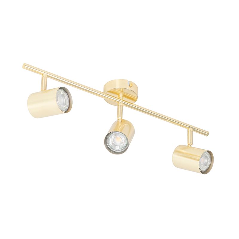 Moderne plafondlamp messing 3-lichts verstelbaar - Jeana
