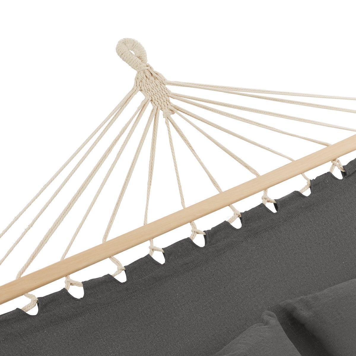 tectake Eden hangmat met spreidstokken, voor 2 personen, 230 x 145 cm