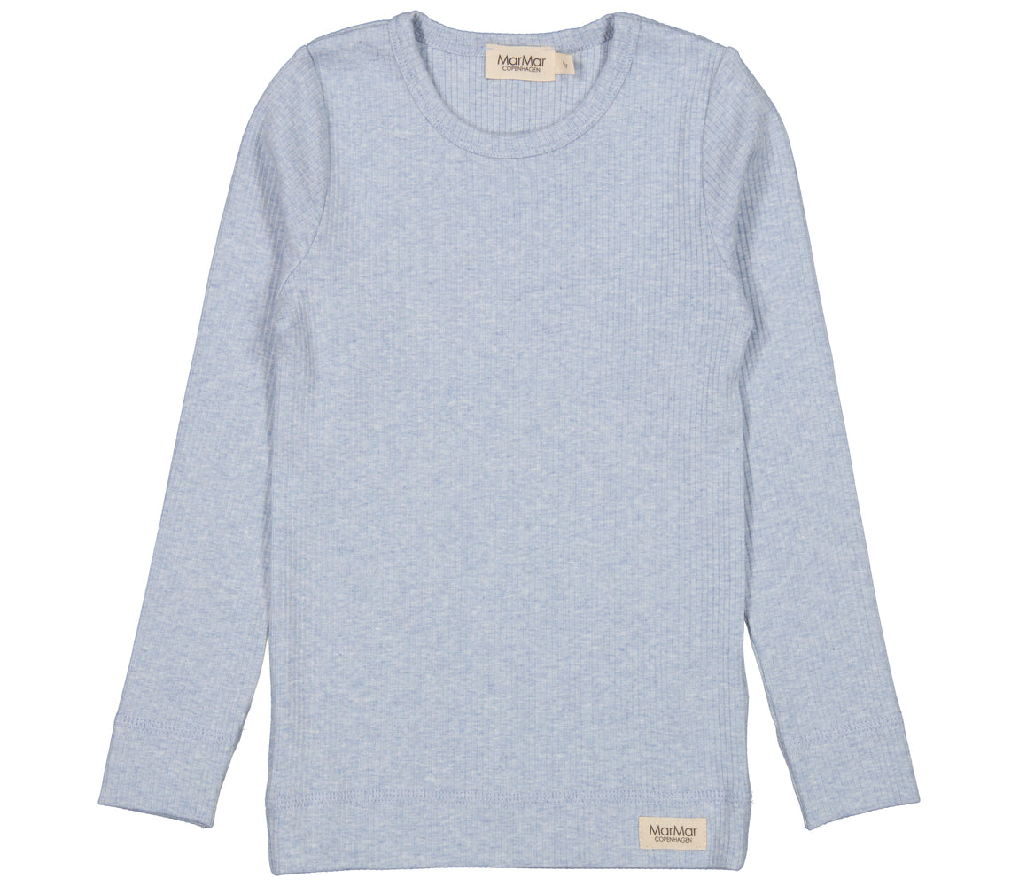 Plain Tee LS, T-shirt - Fresh Air Mel.