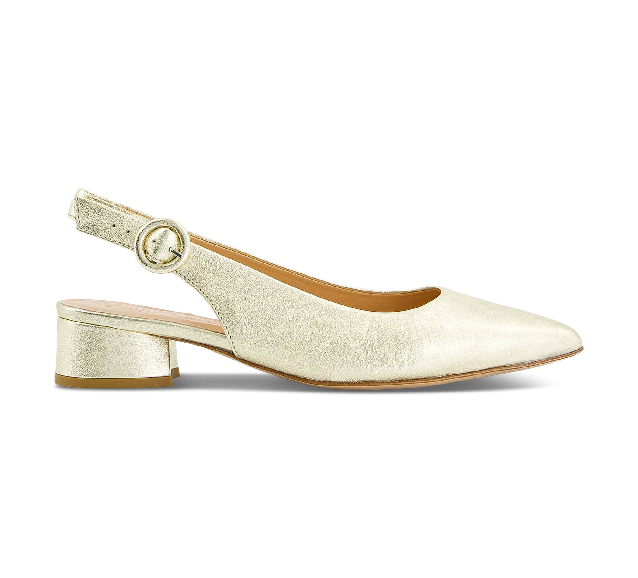 Franco Russo Sling-Pumps gold